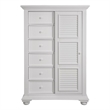 Pemberly Row Modern / Contemporary White Wood Gentleman's Chest