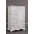 Pemberly Row Modern / Contemporary White Wood Gentleman's Chest