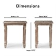 Pemberly Row Modern / Contemporary Side Table Distressed Natural