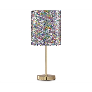 Pemberly Row Contemporary Transitional Metal Table Lamp in Multi-Color