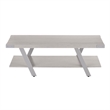 Pemberly Row Modern / Contemporary Coffee Table in White Ash