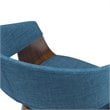 Pemberly Row Modern / Contemporary Solid Wood Dining Chair in Blue