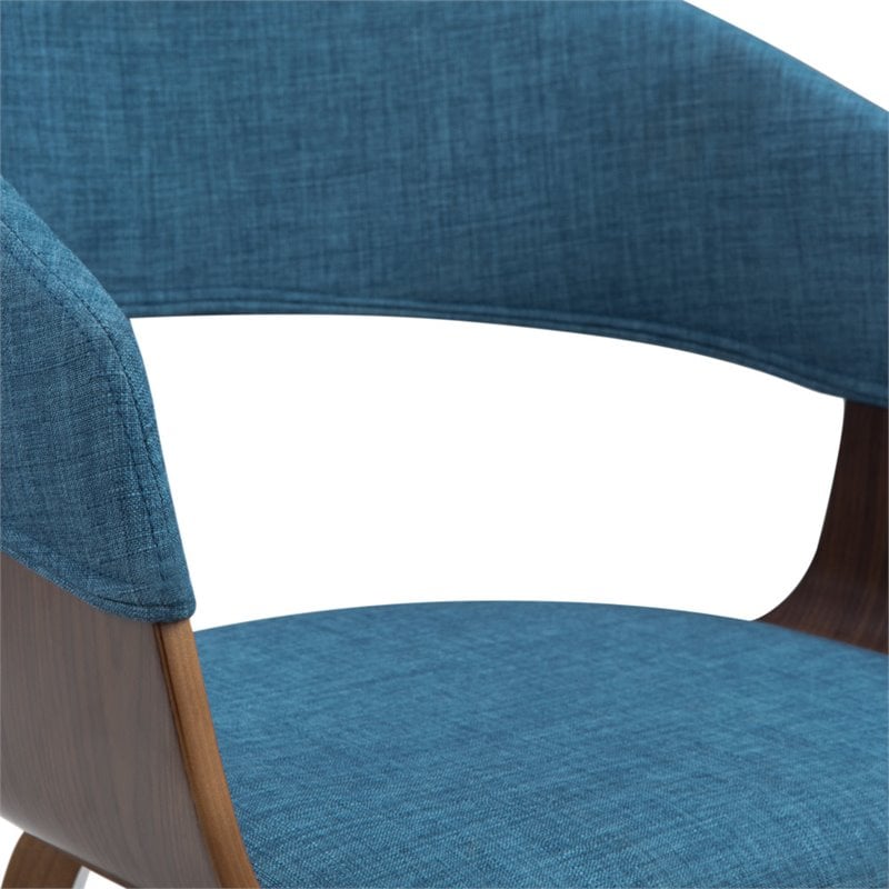 Pemberly Row Modern / Contemporary Solid Wood Dining Chair in Blue