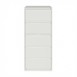 Pemberly Row 30-in Wide 5 Drawer Metal Lateral Filing Cabinet White