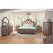 Pemberly Row Contemporary Antique Gray Wood 3-Drawer Nightstand