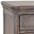 Pemberly Row Contemporary Antique Gray Wood 3-Drawer Nightstand