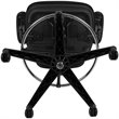 Pemberly Row Contemporary Mid Back Mesh Drafting Stool in Black