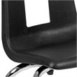 Pemberly Row Contemporary 14In. Student Stack Chair In Black