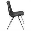 Pemberly Row Contemporary 16In. Student Stack Chair In Black
