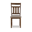 Pemberly Row 7 Piece Wood Dining Set X Frame Padded Seats in Rustic Umber Finish
