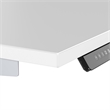 Pemberly Row 48W Height Adjustable Desk in White - Engineered Wood