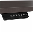 Pemberly Row 48W Height Adjustable Desk in Storm Gray - Engineered Wood