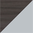 Pemberly Row 48W Height Adjustable Desk in Storm Gray - Engineered Wood