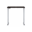 Pemberly Row 48W Height Adjustable Desk in Storm Gray - Engineered Wood