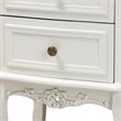 Pemberly Row White and Cherry Brown Finished Wood 2-Drawer End Table