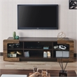 Pemberly Row Modern Wood Storage 62-Inch TV Stand in Brown Wenge