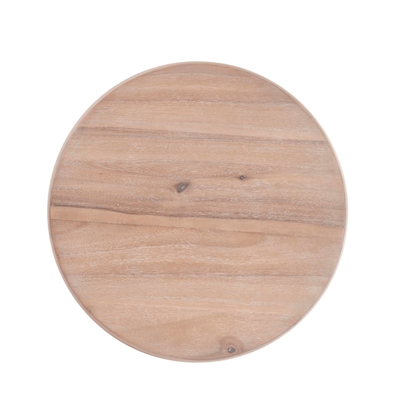 Pemberly Row Round Wood Side Table 20
