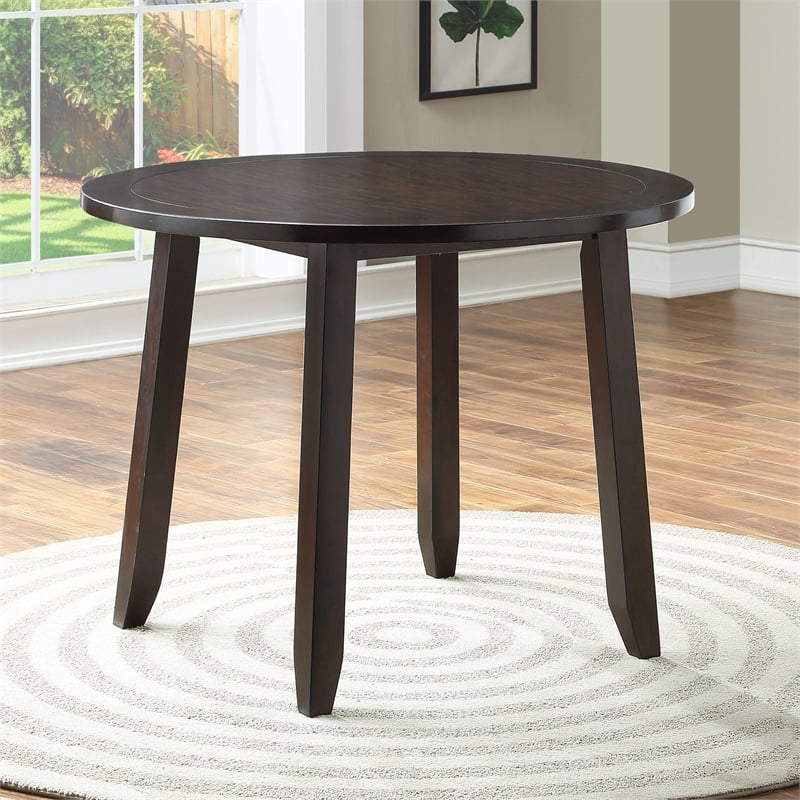 Pemberly Row Contemporary Espresso Wood Finish 5-piece Dining Set