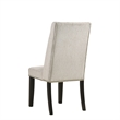 Pemberly Row Upholstered Wood Dining Chair in Beige (Set of 2)