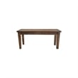 Pemberly Row Transitional Solid Wood Dining Room Bench in Antique Natural Oak