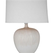 Pemberly Row Modern / Contemporary Ceramic Table Lamp in Beige