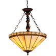 Pemberly Row Tiffany 2 Light Mission Inverted Ceiling Pendant Fixture 18
