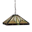Pemberly Row Tiffany-style 2 Light Mission Ceiling Pendant Fixture 16