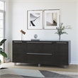 Pemberly Row Credenza with 2 Drawers and 2 Doors in Espresso