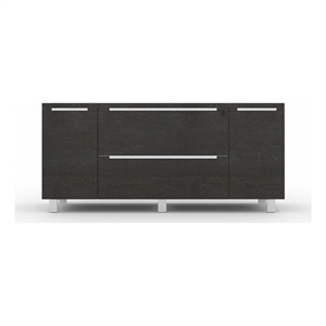 Pemberly Row Credenza with 2 Drawers and 2 Doors in Espresso