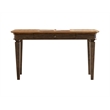 Pemberly Row Executive Writing Desk Writing Table Office Desk Wood Top Brown