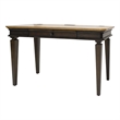 Pemberly Row Executive Writing Desk Writing Table Office Desk Wood Top Brown