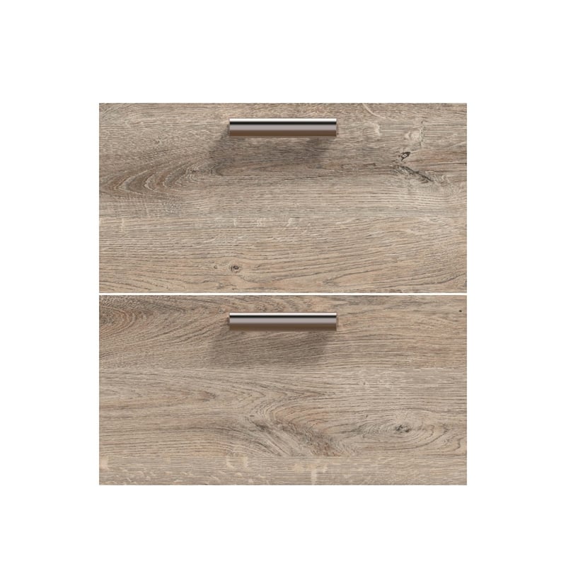 Pemberly Row 2 Drawer Set for 20W Closet Organizer in Rustic Brown - Wood