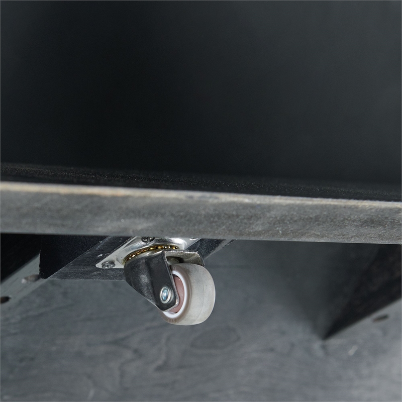 Pemberly Row Modern / Contemporary Coffee Table with Dark Marble Top