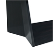 Pemberly Row Modern / Contemporary Coffee Table with Dark Marble Top