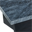 Pemberly Row Modern / Contemporary Coffee Table with Dark Marble Top