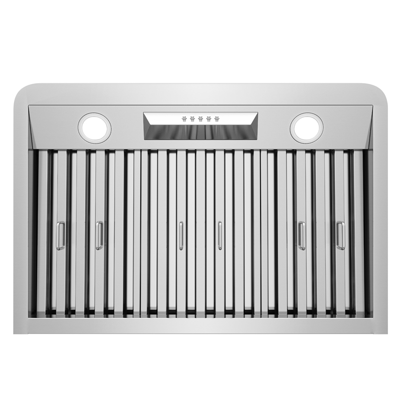 Pemberly Row 30 in. Ducted Under Cabinet 500 CFM Range Hood in Stainless Steel