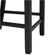 Pemberly Row Contemporary Counter Height Side Chair Set in Black