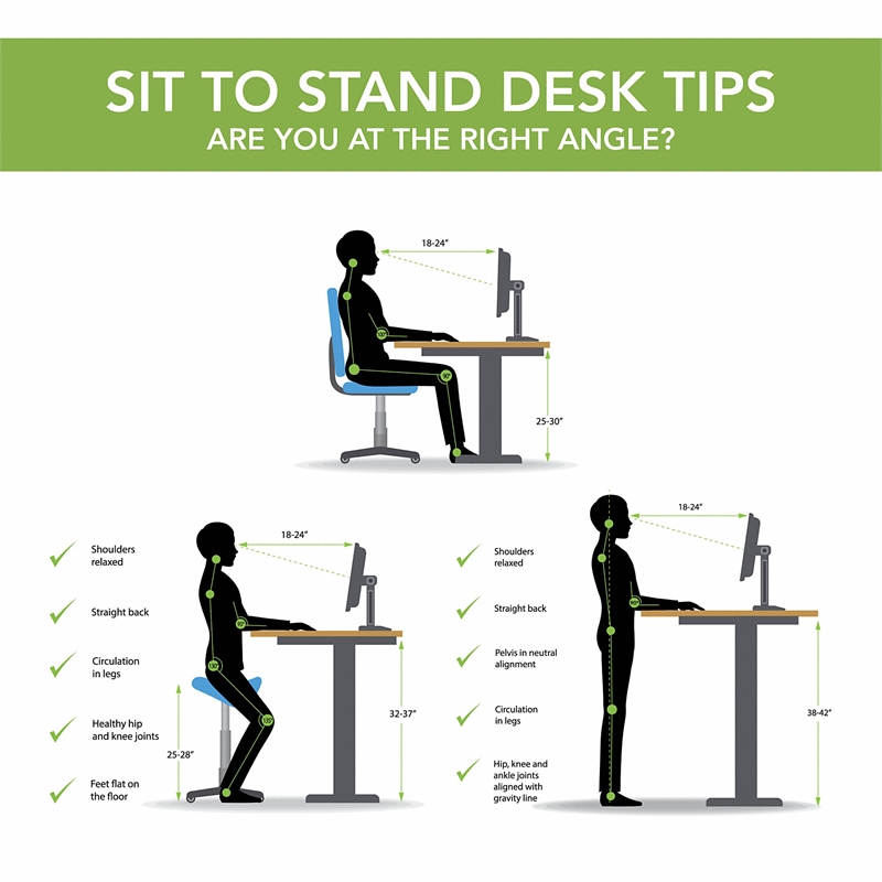 Pemberly Row 60W x 30D Adjustable Desk in Modern Hickory - Engineered Wood