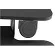 Pemberly Row Electric Standing Desk Converter w/ Dual Monitor Mount Arm Black
