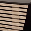 Pemberly Row Dark Brown and Oak Finished Cat Litter Box Cover House