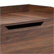 Pemberly Row Walnut Brown Finished Wood Cat Litter Box Cover House
