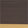 Pemberly Row Dark Brown and Gold Finished Wood Queen Size Platform Bed