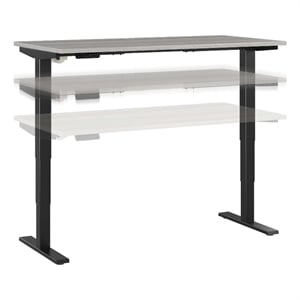 Pemberly Row 60W x 30D Height Adjustable Standing Desk - Engineered Wood