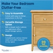 Pemberly Row Side Table with Single Drawer and Storage Cabinet Light Brown