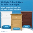 Pemberly Row Side Table with Single Drawer and Storage Cabinet Light Brown