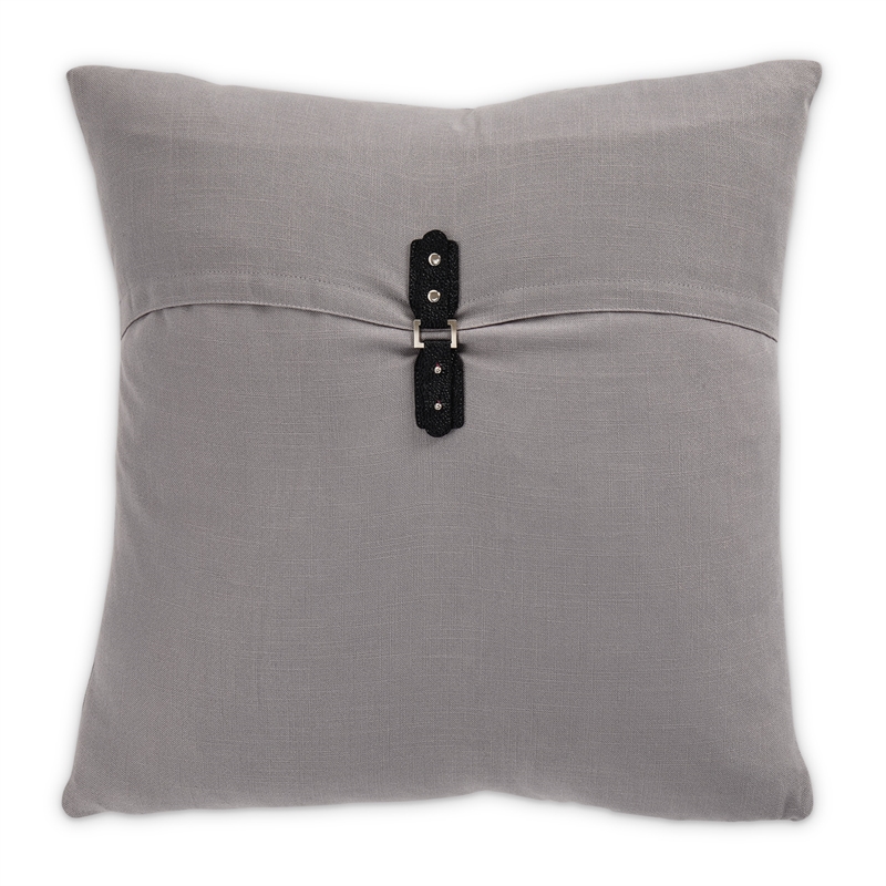 Pemberly Row 7-piece Linen Blend Fabric Queen Duvet Set - Gray