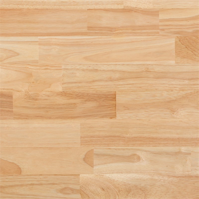 Pemberly Row Engineered Wood Kitchen Cart With Wood Top and White Base