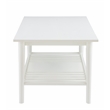 Pemberly Row Modern / Contemporary Wood Coffee Table in White
