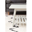 Pemberly Row Modern / Contemporary Wood Coffee Table in White