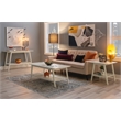 Pemberly Row Modern / Contemporary Wood Coffee Table in White